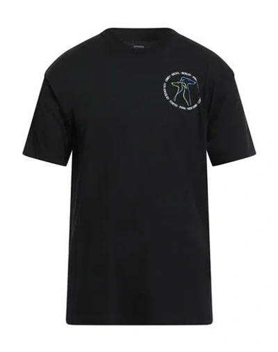 Obey Man T-shirt Black Size Xxl Cotton