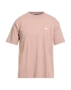 Obey Man T-shirt Blush Size L Cotton In Pink