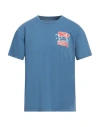 Obey Man T-shirt Pastel Blue Size M Cotton In Blue