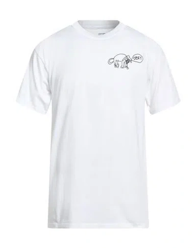 Obey Man T-shirt White Size Xl Cotton
