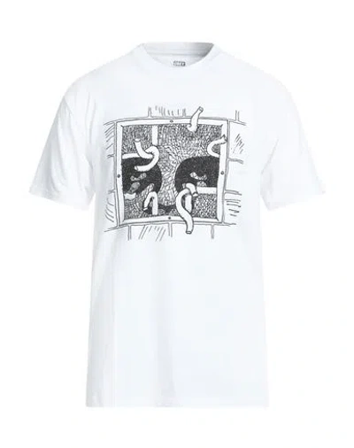 Obey Man T-shirt White Size Xl Cotton