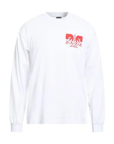 Obey Man T-shirt White Size Xl Cotton