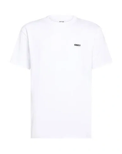 Obey Man T-shirt White Size M Cotton