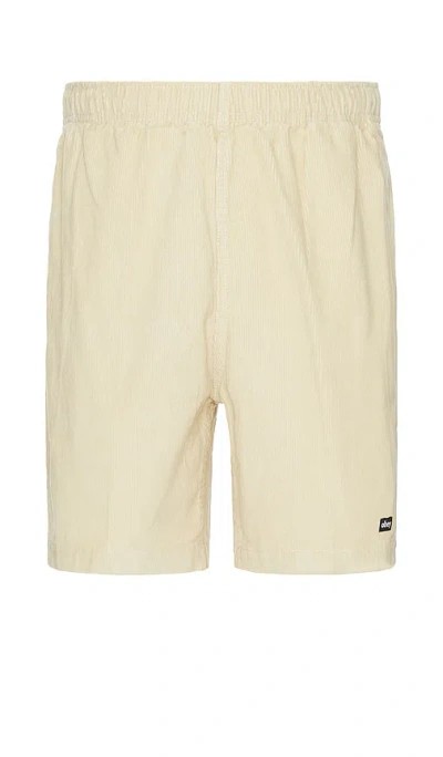 Obey Marquee Corduroy Short In 黏土色
