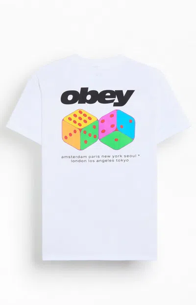 Obey Men's Dice T-shirt In White