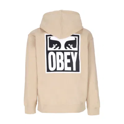 Obey Men's Hoodie Eyes Icon Hood Premium Fleece Oat Milk