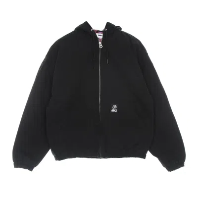 Obey Men's Jacket Vacant Hooded Jacket Black