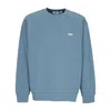 Obey Men's Lightweight Crewneck Sweatshirt Bold Box Fit Premium Crew Fleece Coronet Blue In Coronet Blue