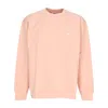 Obey Men's Lightweight Crewneck Sweatshirt Bold Box Fit Premium Crew Fleece Peach Parfait In Peach Parfait