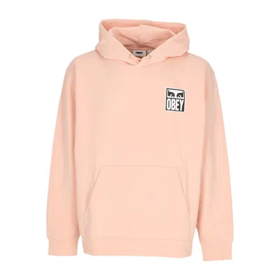 Obey Men's Lightweight Hooded Sweatshirt Eyes Icon 2 Premium French Terry Hooded Po Peach Parfait