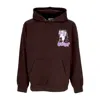 Obey Men's Lightweight Hooded Sweatshirt Peace Eyes Box Fit Premium Hoodie Java Brown In Java Brown