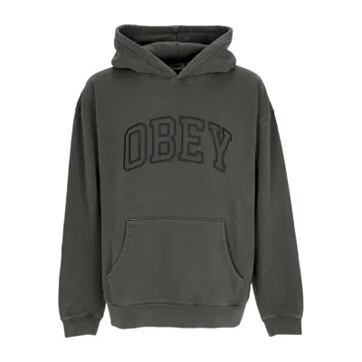 Obey Men's Lightweight Hoodie Pigment Collegiate Extra Heavy Hoodie Pigment Pirate Black