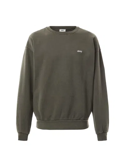 Obey Cotton Sweatshirt In Black
