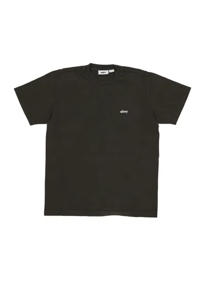 Obey Men's Lowercase Pigment Tee Pigment Rosin