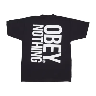 Obey Men's Nothing Heavyweight Classic Box Tee Vintage Black T-shirt