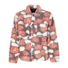 Obey Men's Romie Sherpa Jacket Orange Oxide Multi In Orange Oxide Multi