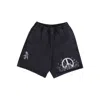 Obey Men's Short Jeans Easy Denim Noise Short Dusty Black In Black