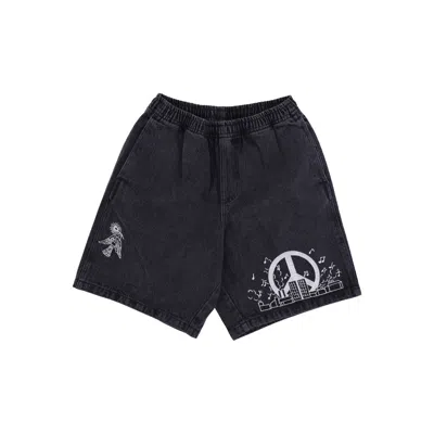 Obey Men's Short Jeans Easy Denim Noise Short Dusty Black