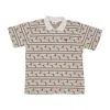 Obey Men's Short Sleeve Polo Pressed Jacquard Polo White Cap Multi In White Cap Multi