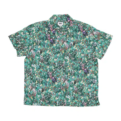 Obey Men's Short Sleeve Shirt The Garden Woven Shirt Fairway Multi