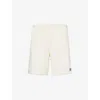 OBEY OBEY MEN'S UNBLEACHED EASY RELAXED BRAND-PATCH COTTON SHORTS