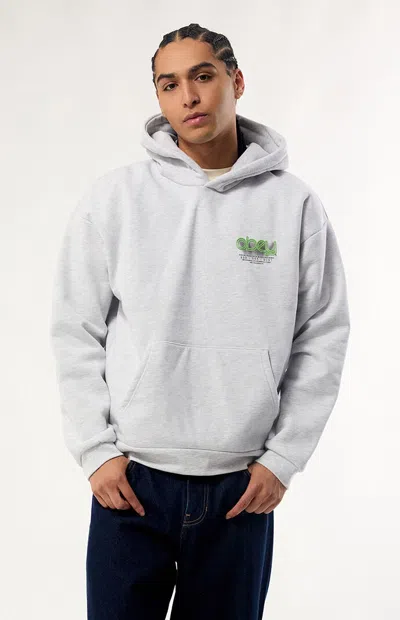 Obey Men's Visuals Extra Fleece Hoodie In Ash Gray