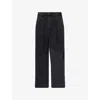 Obey Mens Oliver Wide-leg Denim Trousers Black In Black