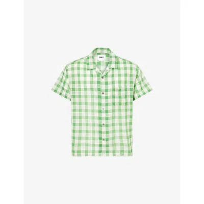 Obey Mens  Weldon Check-print Cotton-poplin Shirt