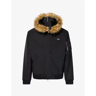 Obey Mens N-2b Shell Jacket Black