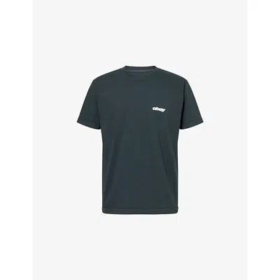 Obey Mens  Bounce Short-sleeve Cotton T-shirt In Green