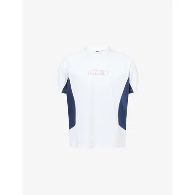 Obey Mens White Runner Active Jersey Top Xl