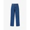 Obey Classic Baggy Denim Pants Medium Stone Wash Light Indigo In Rinse Indigo