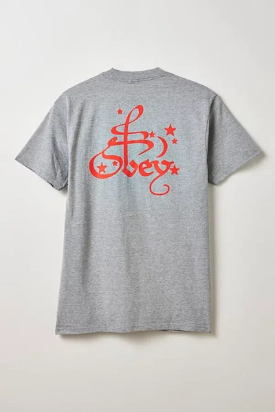 Obey Moon & Stars Graphic Tee In Grey, Men's At Urban Outfitters In Gray