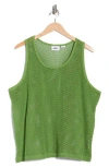 Obey Morro Mesh Tank Top In Green