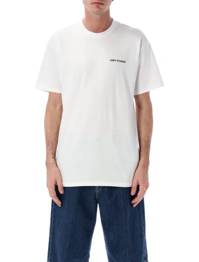 Obey Moves Of Life Graphic Tee In White