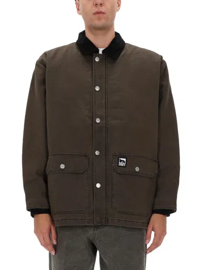 Obey Norton Barn Coat In Green