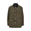 Obey Buttoned Patch Jacket In Green
