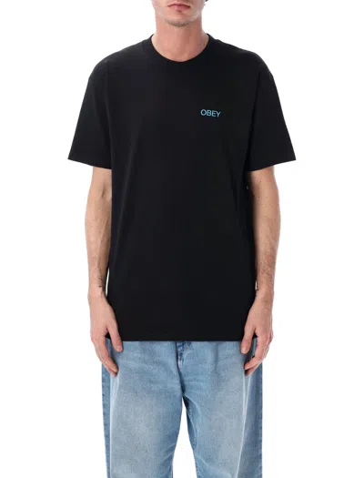 Obey Nouveau Angel Graphic T-shirt - Size L In Black