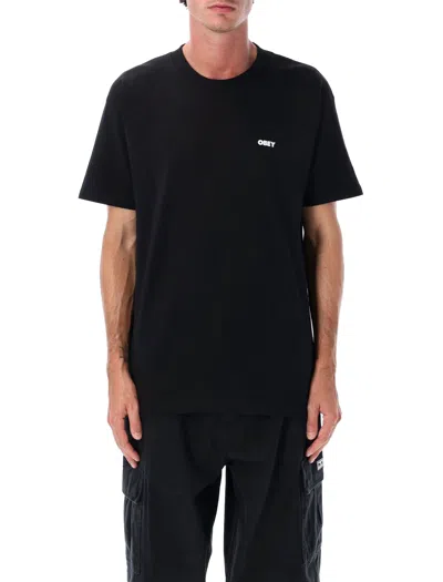 Obey Art Studio Flowers T-shirt In Black
