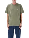 Obey Lowercase Pigment Dyed Cotton T-shirt In Green