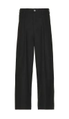 Obey Oliver Pleated Pant In Black