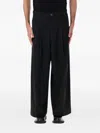 Obey Oliver Pleated Trousers In Black