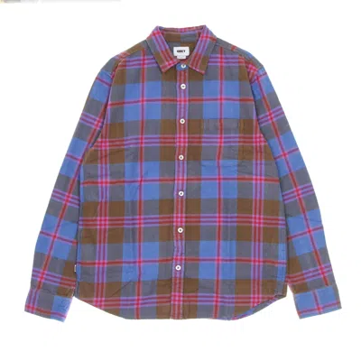 Obey Orchard Men's Long Sleeve Shirt L/s Woven Brown Multi