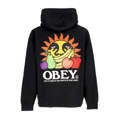 Obey Our Labor Hoodie Fleece Black Men's Hoodie