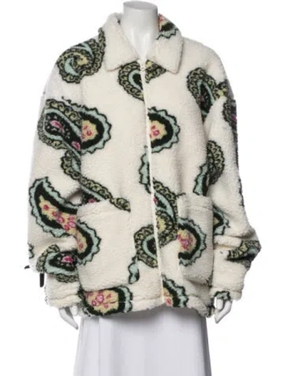 Pre-owned Obey Paisley Print Jacket In Neutral
