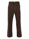 Obey Pantalone Trousers In Brown