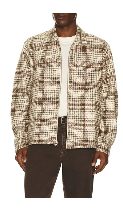 Obey Parker Zip Shirt Jacket In Multi