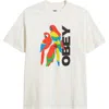 Obey Parrots Graphic T-shirt In Multi