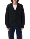 Obey Brushed Patron V-neck Cardigan In Black
