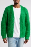 Obey Patron Cardigan In Bright Green
